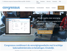 Tablet Screenshot of congressus.nl
